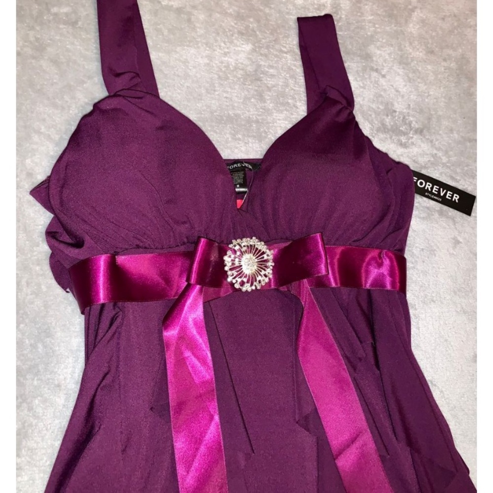 Purple Ruffle Dress